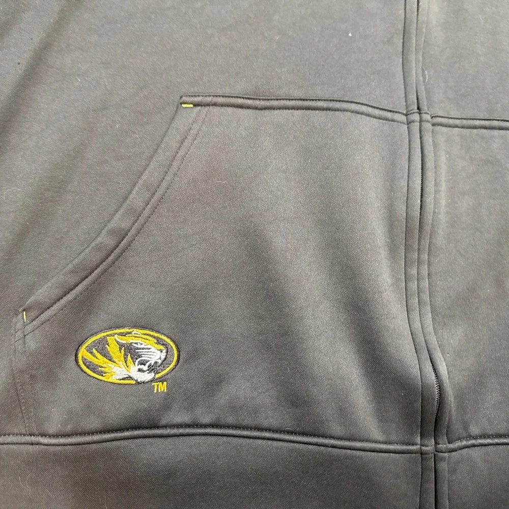 University Of‎ Missouri Mizzou Tigers Champion  Zip Up Hoodie Black 2XL